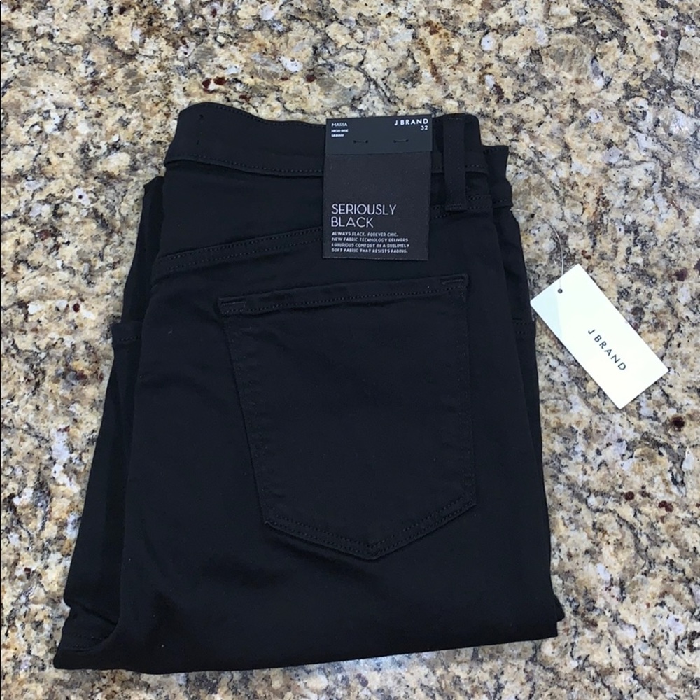 Seriously Black JBrand Maria High Rise Skinny Jean